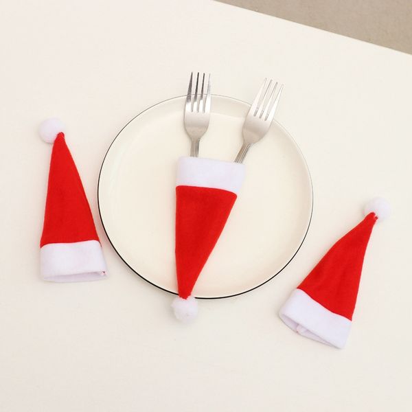 christmas decorations small hat flannel christmas knife and fork set wine bottle cap small hat restaurant tableware decoration supplies
christmas decorations small hat flannel christmas knife and fork set wine bottle cap small hat restaurant tableware decoration supplies