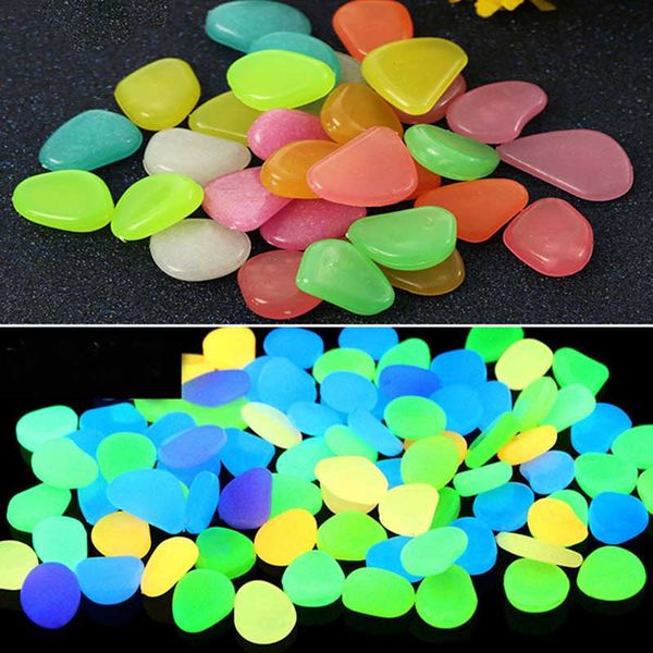 50pcs colorful aquarium ornaments stones glow in the dark luminous pebbles stones for garden ornament fish tank decoration
50pcs colorful aquarium ornaments stones glow in the dark luminous pebbles stones for garden ornament fish tank decoration