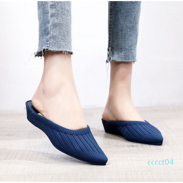 women wedges pointed toe slippers ladies slip on casual footwear new summer comfort jelly shoes fashion female two wear ct04, Black
women wedges pointed toe slippers ladies slip on casual footwear new summer comfort jelly shoes fashion female two wear ct04, Black