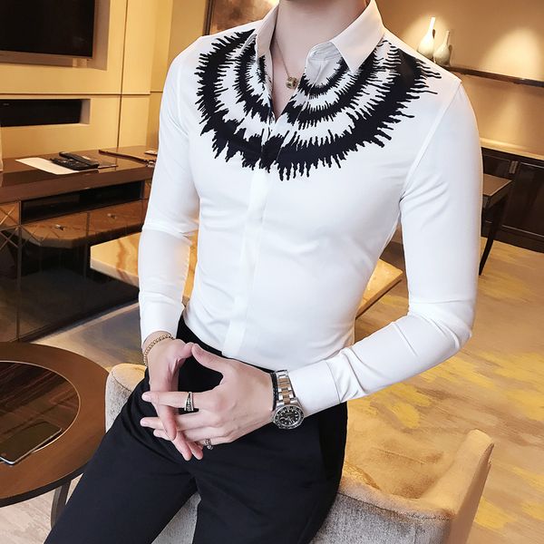 2019 new style fashion men's autumn pure cotton casual long-sleeve shirts/male brand slim business shirts, White;black
2019 new style fashion men's autumn pure cotton casual long-sleeve shirts/male brand slim business shirts, White;black