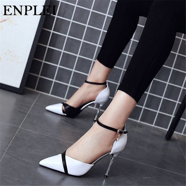 dress shoes enplei pumps women fashion wedding ladies party sandals summer thin heels size 34-39 high 9 cm pointed toe, Black
dress shoes enplei pumps women fashion wedding ladies party sandals summer thin heels size 34-39 high 9 cm pointed toe, Black