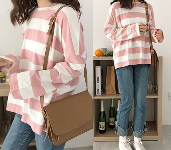 womens girls striped shirt spring and autumn long sleeve blouse ladies casual loose blouse fashion plus size blusas #1213, White
womens girls striped shirt spring and autumn long sleeve blouse ladies casual loose blouse fashion plus size blusas #1213, White