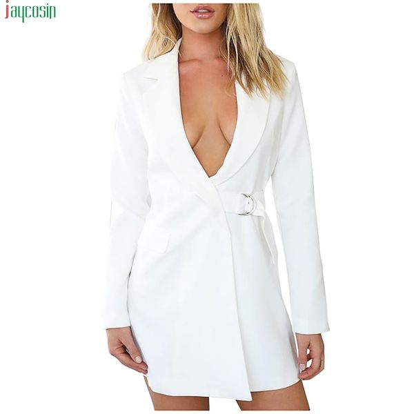 jaycosin fashion blazers women solid v-neck long sleeve bandage outwear coat slim lady jacket blazers female suit, White;black
jaycosin fashion blazers women solid v-neck long sleeve bandage outwear coat slim lady jacket blazers female suit, White;black