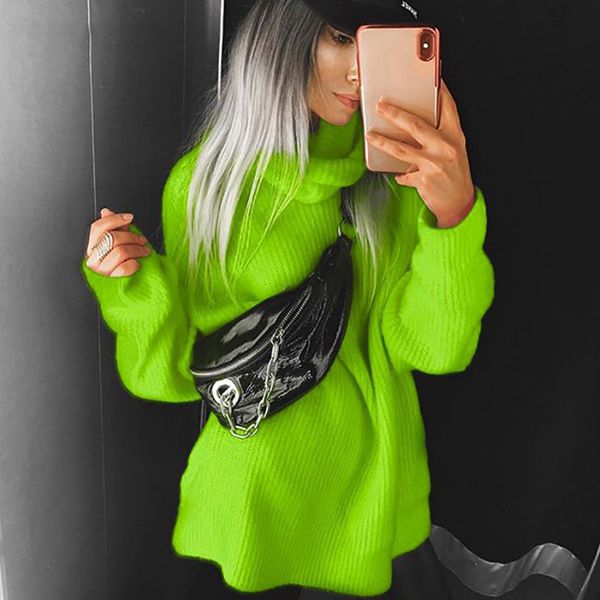 winter autumn turtlenecks sweaters for female neon loose long sleeve knitted pullovers causal pink oversized long sweaters, White;black
winter autumn turtlenecks sweaters for female neon loose long sleeve knitted pullovers causal pink oversized long sweaters, White;black