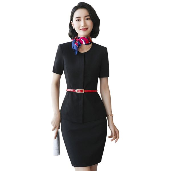 2019 new women's set fashion business set suit jacket ladies suit jacket + tight skirt ladies two-piece, White;black
2019 new women's set fashion business set suit jacket ladies suit jacket + tight skirt ladies two-piece, White;black