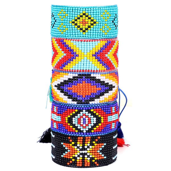 bohemian bracelet wristband handmade friendship jewelry braided rope cotton weave chain of rice beads bracelets bangles, Black
bohemian bracelet wristband handmade friendship jewelry braided rope cotton weave chain of rice beads bracelets bangles, Black