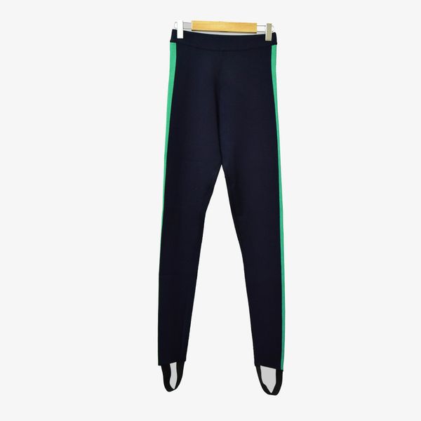 women pants 2019 autumn and winter side green strip casual pants stepping pants, Black;white
women pants 2019 autumn and winter side green strip casual pants stepping pants, Black;white