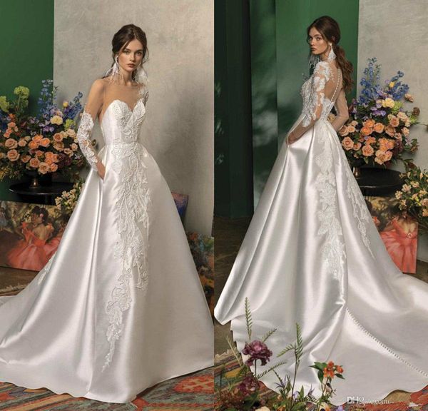 papilio modest wedding dresses a line jewel neck sweep train long sleeve bohemian boho wedding dress custom made garden robes de mariée, White
papilio modest wedding dresses a line jewel neck sweep train long sleeve bohemian boho wedding dress custom made garden robes de mariée, White