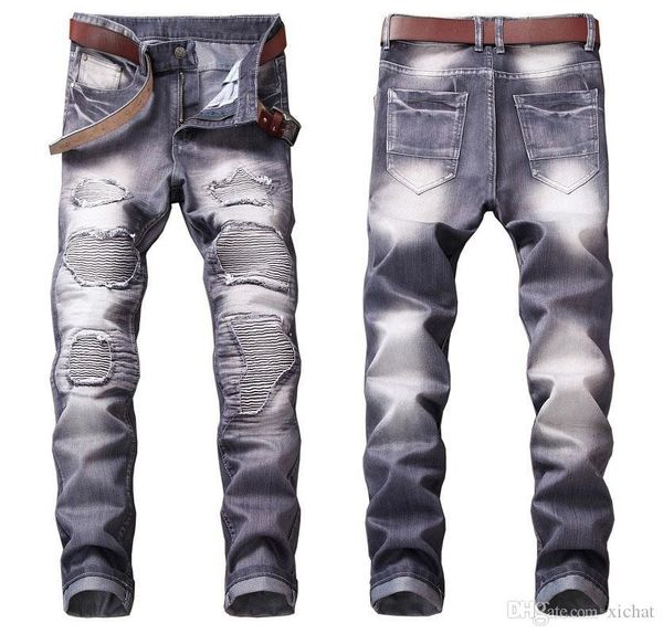 unique mens pleated panelled biker jeans fashion designer straight leg motocycle slim fit washed luxurr denim pants trousers jb605, Blue
unique mens pleated panelled biker jeans fashion designer straight leg motocycle slim fit washed luxurr denim pants trousers jb605, Blue
