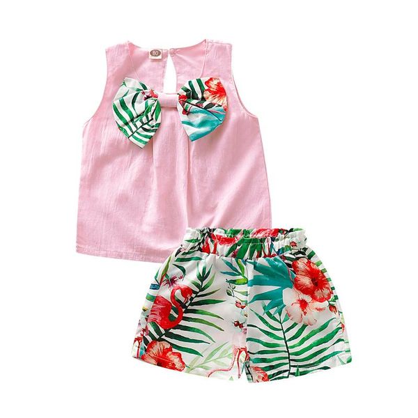 1-4t toddler baby girls clothes sets sleeveless print bowknot vest t-shirt short pants outfits clothes, White
1-4t toddler baby girls clothes sets sleeveless print bowknot vest t-shirt short pants outfits clothes, White