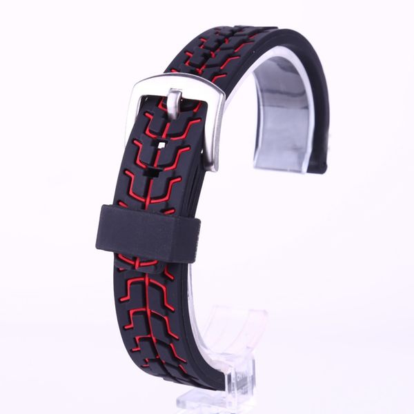 outdoor sports protective gear gathered watch with creative mesh mesh silicone color matching strap, Black;red
outdoor sports protective gear gathered watch with creative mesh mesh silicone color matching strap, Black;red