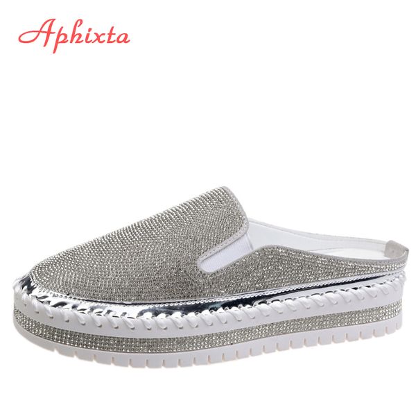 aphixta summer crystals flat heels slipper women bling rubber bottom women shoes outside fashion yellow checkered slides, Black
aphixta summer crystals flat heels slipper women bling rubber bottom women shoes outside fashion yellow checkered slides, Black
