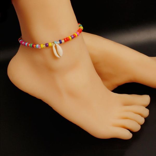 handmade fashion colorful mixed color rice beads shell anklet female european and american style beach personality foot jewelry, Red;blue
handmade fashion colorful mixed color rice beads shell anklet female european and american style beach personality foot jewelry, Red;blue