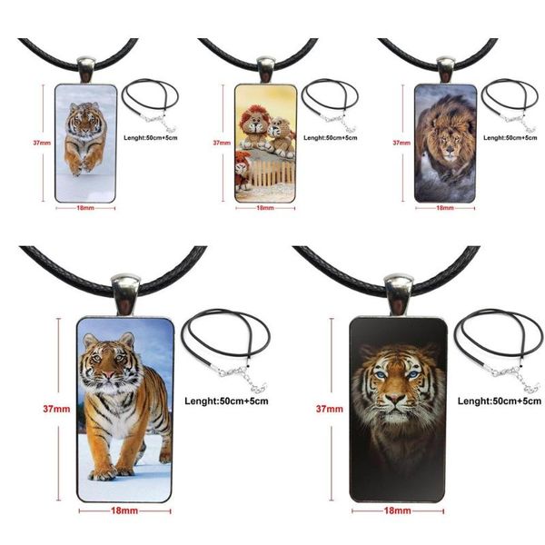lion and tiger for women choker fashion glass cabochon pendant necklace women steel color choker rectangle necklace, Silver
lion and tiger for women choker fashion glass cabochon pendant necklace women steel color choker rectangle necklace, Silver