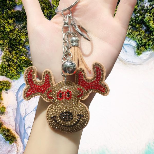 new christmas deer keychain silver chain animal car bag home ring pendant leather tassel beads crystal rhinestone key chains
new christmas deer keychain silver chain animal car bag home ring pendant leather tassel beads crystal rhinestone key chains