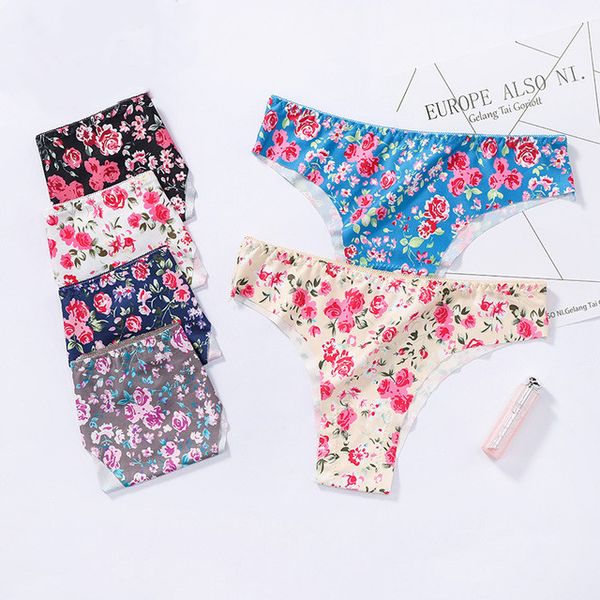 2020 new ladies thong floral low waist ladies bikini ladies briefs breathable seamless women's briefs, Black;white
2020 new ladies thong floral low waist ladies bikini ladies briefs breathable seamless women's briefs, Black;white