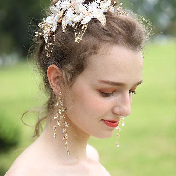 jonnafe fashion handmade gold color wedding jewelry bridal drop earrings rhinestone women accessories, Silver
jonnafe fashion handmade gold color wedding jewelry bridal drop earrings rhinestone women accessories, Silver