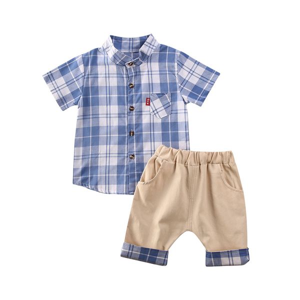 6-36 months baby boys clothes set short sleeve plaid shirt +shorts baby boys outfits set 3 colors, White
6-36 months baby boys clothes set short sleeve plaid shirt +shorts baby boys outfits set 3 colors, White