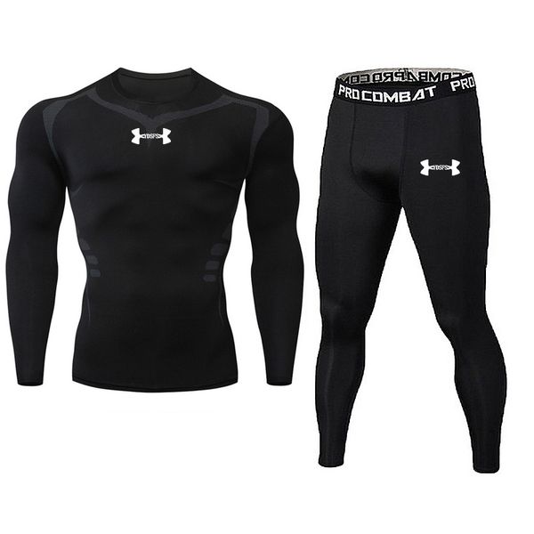 2pcs/set men's tracksuit gym fitness compression sports suit running sets jogging sport wear exercise workout tight pants, Black;blue
2pcs/set men's tracksuit gym fitness compression sports suit running sets jogging sport wear exercise workout tight pants, Black;blue