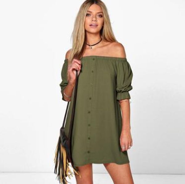 women summer dress beach casual dress slash neck short dresses fashion elegant women dresses, Black;gray
women summer dress beach casual dress slash neck short dresses fashion elegant women dresses, Black;gray