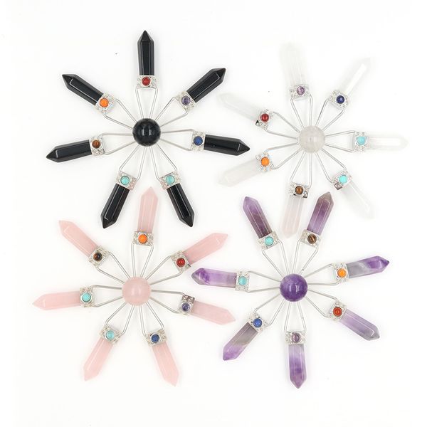 5 pcs energy transmitter rose quartz pendant black agate for gift silver plated healing chakra jewelr
5 pcs energy transmitter rose quartz pendant black agate for gift silver plated healing chakra jewelr
