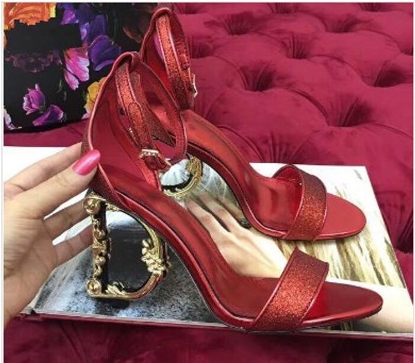 high heels sandals for woman, genuine leather dressing pumps with d baroque & g sculpted heel sandals cs0100, Black
high heels sandals for woman, genuine leather dressing pumps with d baroque & g sculpted heel sandals cs0100, Black