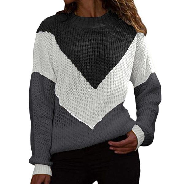 droppshiping women contrast stitching knit sweater shirt blouse round neck long sleeve casual autumn winter j55, White;black
droppshiping women contrast stitching knit sweater shirt blouse round neck long sleeve casual autumn winter j55, White;black
