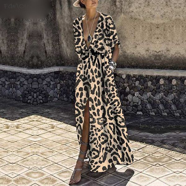 Women Printed Long Dress 2019 Sexy V Neck Half Twill Sleeve High Waist Vestidos Split Leopard Party Dress Holiday Casual Baggy
Women Printed Long Dress 2019 Sexy V Neck Half Twill Sleeve High Waist Vestidos Split Leopard Party Dress Holiday Casual Baggy