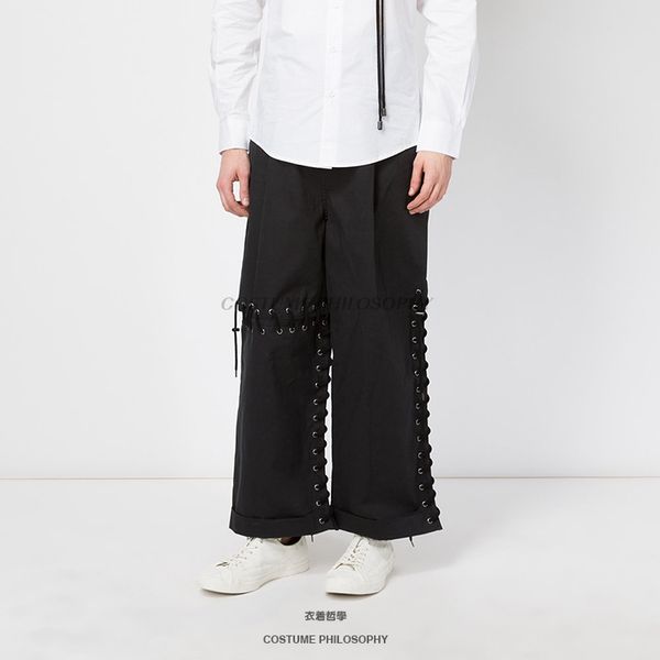 27-44 2017 men's clothing gd hair stylist catwalk fashion loose casual wide leg pants costume plus size stage costumes, Black
27-44 2017 men's clothing gd hair stylist catwalk fashion loose casual wide leg pants costume plus size stage costumes, Black