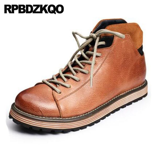 high sole shoes men genuine leather platform brown 2018 luxury full grain thick soled lace up boots booties flat ankle, Black
high sole shoes men genuine leather platform brown 2018 luxury full grain thick soled lace up boots booties flat ankle, Black