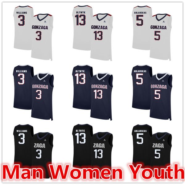 customize ncaa gonzaga bulldogs basketball jerseys johnathan williams 3 kelly olynyk martynas arlauskas 5 jersey any name number size s-5xl, Black
customize ncaa gonzaga bulldogs basketball jerseys johnathan williams 3 kelly olynyk martynas arlauskas 5 jersey any name number size s-5xl, Black
