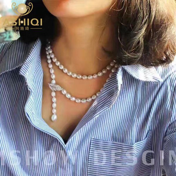 ashiqi 90cm cultured natural freshwater pearl necklace 925 silver long sweater chain fashion collocation jewellery women gift
ashiqi 90cm cultured natural freshwater pearl necklace 925 silver long sweater chain fashion collocation jewellery women gift