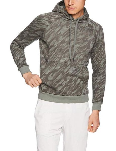 men's streetwear hooded camouflage sport casual men's hoodie, Black