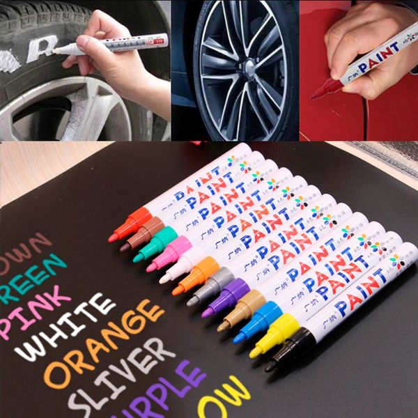 colorful waterproof pen car tyre tire tread metal permanent paint markers graffiti oily marker pen art painting student supplies
colorful waterproof pen car tyre tire tread metal permanent paint markers graffiti oily marker pen art painting student supplies