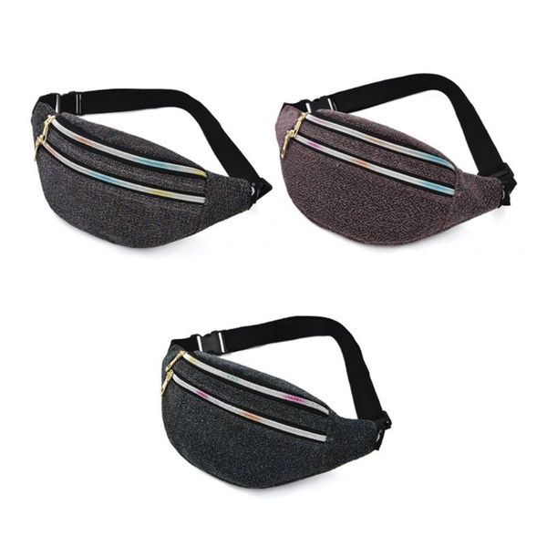 double zipper waist bag shiny gold gauze pocket purse travel chest bag x5xa
double zipper waist bag shiny gold gauze pocket purse travel chest bag x5xa