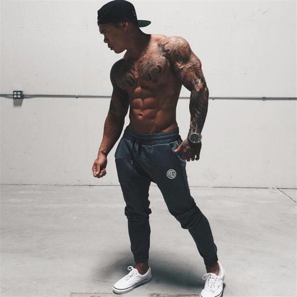 2018 spring fashion mens joggers pencil harem pants sporting workout gyms clothing bodybuilding fashion fitness sweatpants, Black