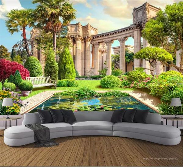 custom any size 3d mural wallpaper roman column garden landscape home decor living room wall covering
custom any size 3d mural wallpaper roman column garden landscape home decor living room wall covering