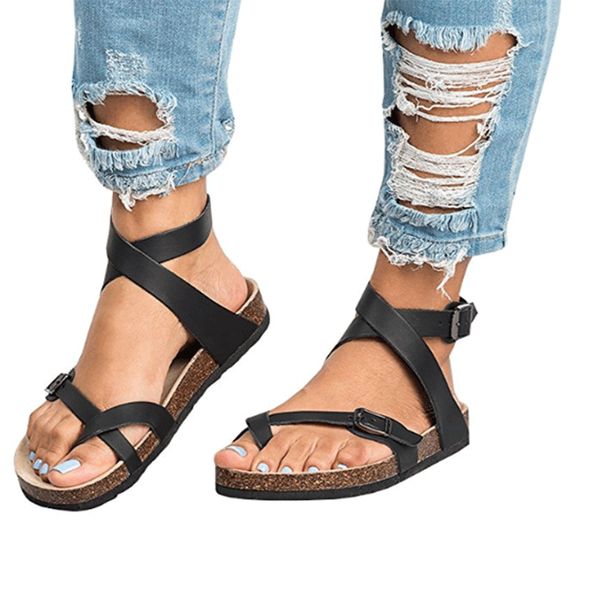 women's sandals 2020 summer flat sandals gladiator women shoes sandalia feminina ladies flip flops soft bottom plus size 35-43, Black 
women's sandals 2020 summer flat sandals gladiator women shoes sandalia feminina ladies flip flops soft bottom plus size 35-43, Black