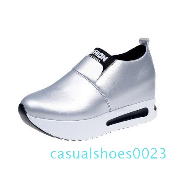 2019 autumn women creepers increasing height shoes women casual slip on moccasins platform woman elastic band footwear c23, Black
2019 autumn women creepers increasing height shoes women casual slip on moccasins platform woman elastic band footwear c23, Black