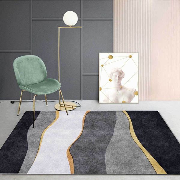 light modern simple area rugs gray black gold wave stripe pattern non-slip floor mat living room bedroom bedside carpets
light modern simple area rugs gray black gold wave stripe pattern non-slip floor mat living room bedroom bedside carpets