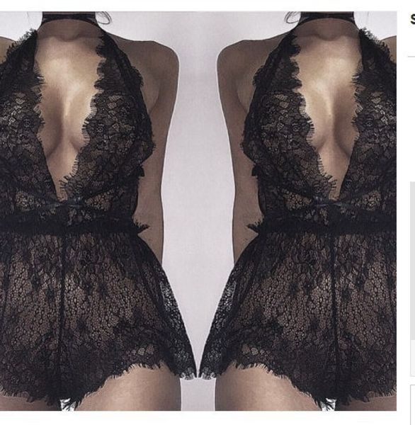 women lingerie lace babydoll strap chemise halter teddy v neck sleepwear, Red;black
women lingerie lace babydoll strap chemise halter teddy v neck sleepwear, Red;black