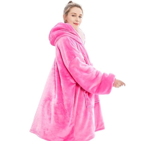 hooded fleece warm soft clothing new lazy man's outdoor windproof jacket hooded solid color long-sleeved sweater, Blue;black
hooded fleece warm soft clothing new lazy man's outdoor windproof jacket hooded solid color long-sleeved sweater, Blue;black