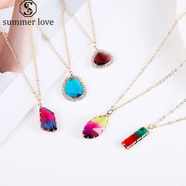 colorful crystal glass pendant chram necklace for women anti-fading gold chain round ball necklace fashion jewelry wholesale, Silver
colorful crystal glass pendant chram necklace for women anti-fading gold chain round ball necklace fashion jewelry wholesale, Silver