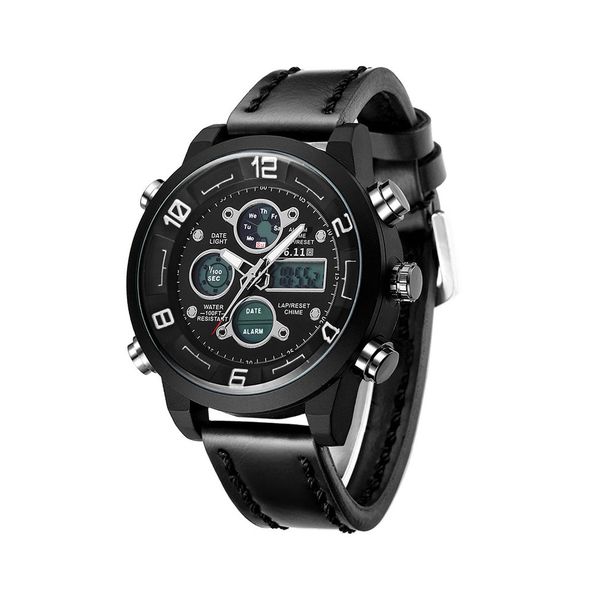 multifunctional men unique dual-display wristwatch climbing swimming 10m waterproof business luminous digital watches, Slivery;brown
multifunctional men unique dual-display wristwatch climbing swimming 10m waterproof business luminous digital watches, Slivery;brown
