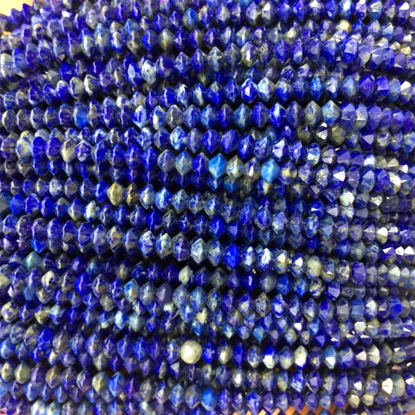 genuine natural blue lapis lazuli faceted rondelle necklaces or bracelets small beads 3x4mm 06146, Black
genuine natural blue lapis lazuli faceted rondelle necklaces or bracelets small beads 3x4mm 06146, Black