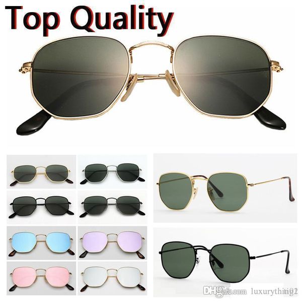 desinger sunglasses hexagonal flat glass lenses for men women male female sunglasses with brown or black case, cloth, paper box, accessories, White;black
desinger sunglasses hexagonal flat glass lenses for men women male female sunglasses with brown or black case, cloth, paper box, accessories, White;black