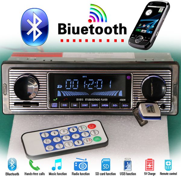 

12v/24v autoradio bluetooth car radio mp3 player stereo fm usb aux audio auto electronics oto teypleri radio para carro dab 1din