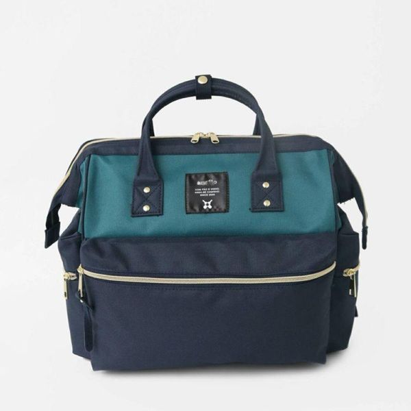 Backpack Three-purpose Messenger Bag Boston Bag Shoulder Gold Schoolbag Diaper