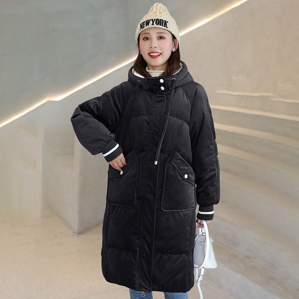 2020 coat jacket women's hooded warm parkas feamle long outwear winter casual solid parka down jacket, Black
2020 coat jacket women's hooded warm parkas feamle long outwear winter casual solid parka down jacket, Black