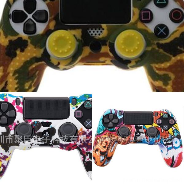 vgmpk новой силиконовой gamepad кожи чехол для sony playstation 4 ps4 pro тонкого контроллера крышка крышки с 2 thumb летна caps
vgmpk новой силиконовой gamepad кожи чехол для sony playstation 4 ps4 pro тонкого контроллера крышка крышки с 2 thumb летна caps
